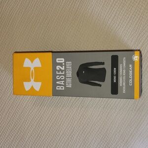 Under Armour 2.0 baselayer Men's crew, long sleeve, Coldgear, black, XXL